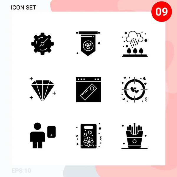 Set Universal Creative Icons Vector Illustration — Stock Vector