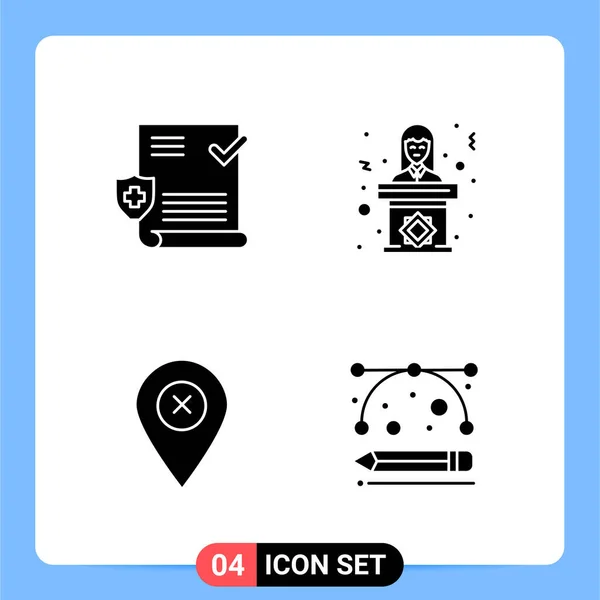 Conjunto Iconos Creativos Universales Simplemente Vector Ilustraciones Para Aplicaciones Web — Vector de stock