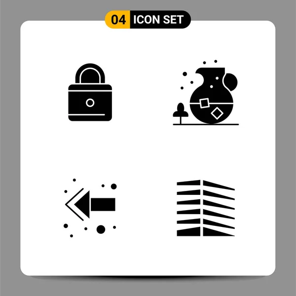 Conjunto Iconos Creativos Universales Simplemente Vector Ilustraciones Para Aplicaciones Web — Archivo Imágenes Vectoriales