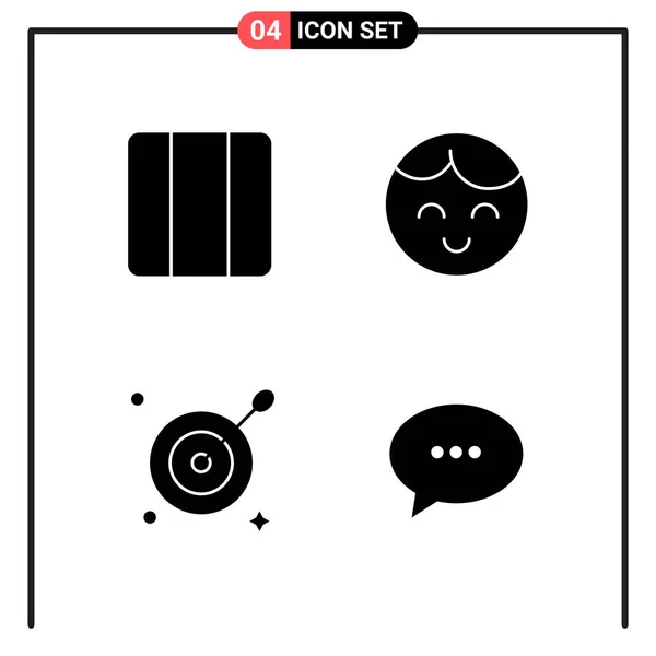 Conjunto Iconos Creativos Universales Simplemente Vector Ilustraciones Para Aplicaciones Web — Archivo Imágenes Vectoriales