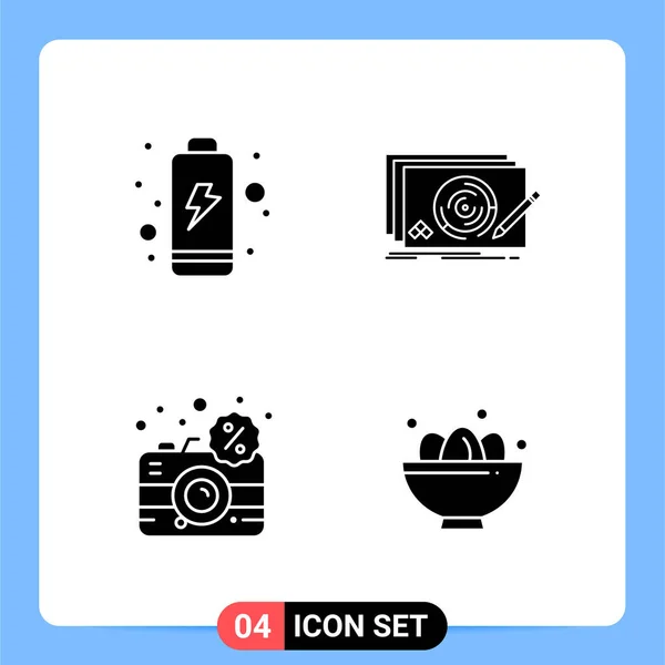 Set Dari Ikon Kreatif Universal Cukup Ilustrasi Vektor Untuk Aplikasi - Stok Vektor