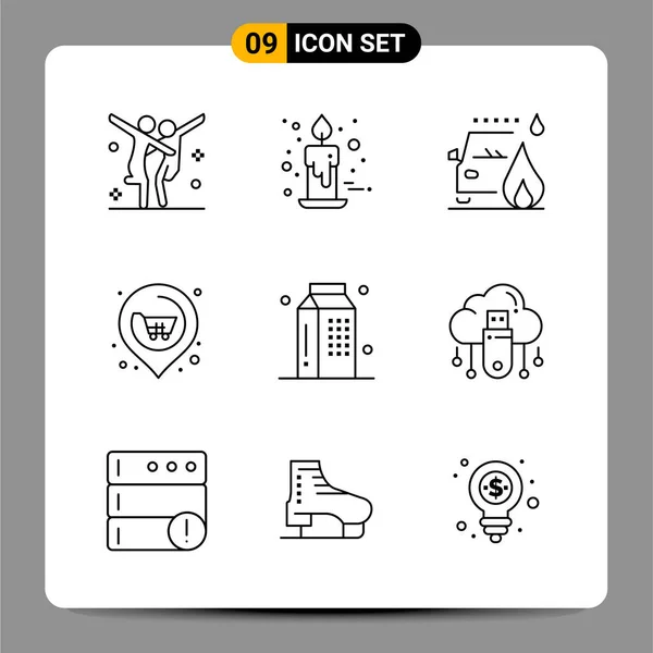 Set of 25 Universal Business Icons Vector — Stockový vektor