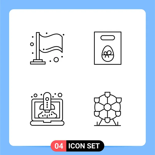 Conjunto Iconos Creativos Universales Simplemente Vector Ilustraciones Para Aplicaciones Web — Vector de stock