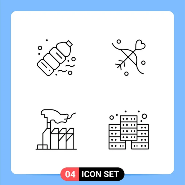 Set Universal Creative Icons Simply Vector Illustrations Web Mobile Apps — Stock Vector