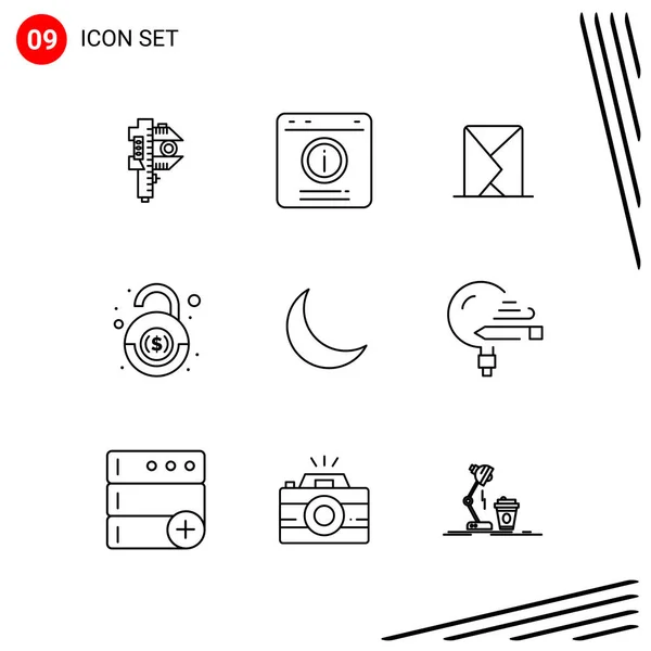 Set de 25 iconos de negocio universales Vector — Vector de stock