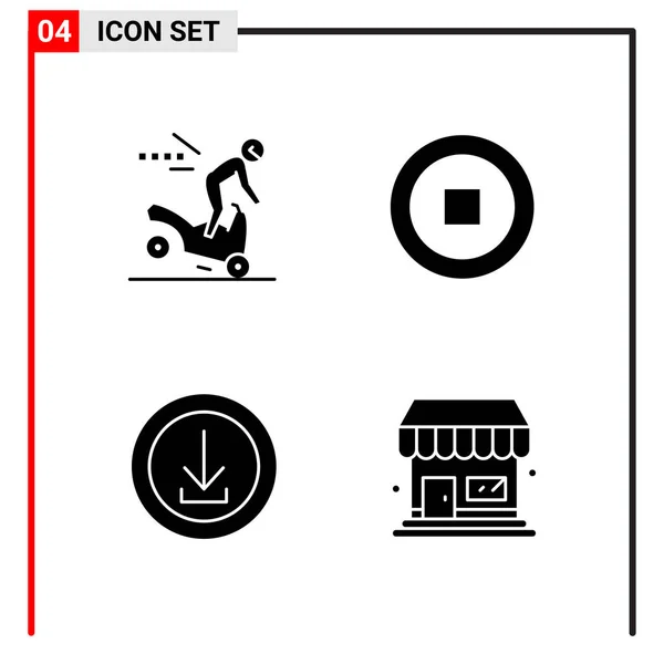 Set Universal Creative Icons Simply Vector Illustrations Web Mobile Apps — Stock Vector