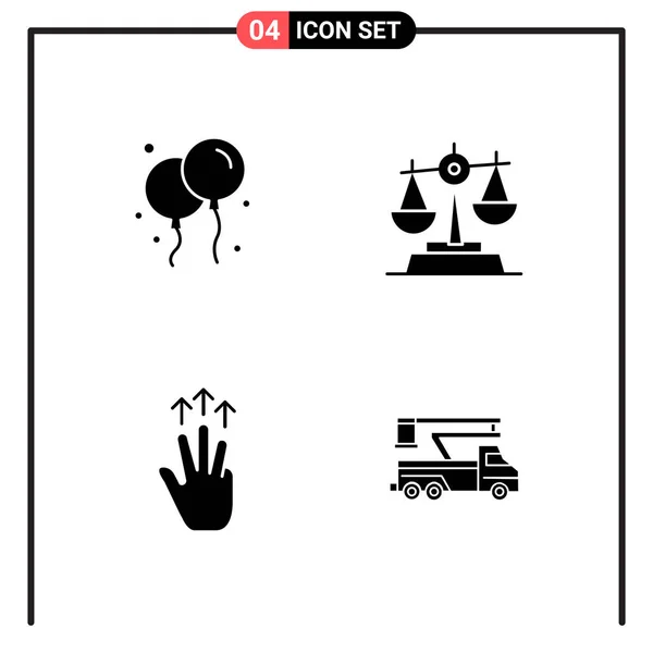 Conjunto Iconos Creativos Universales Simplemente Vector Ilustraciones Para Aplicaciones Web — Archivo Imágenes Vectoriales