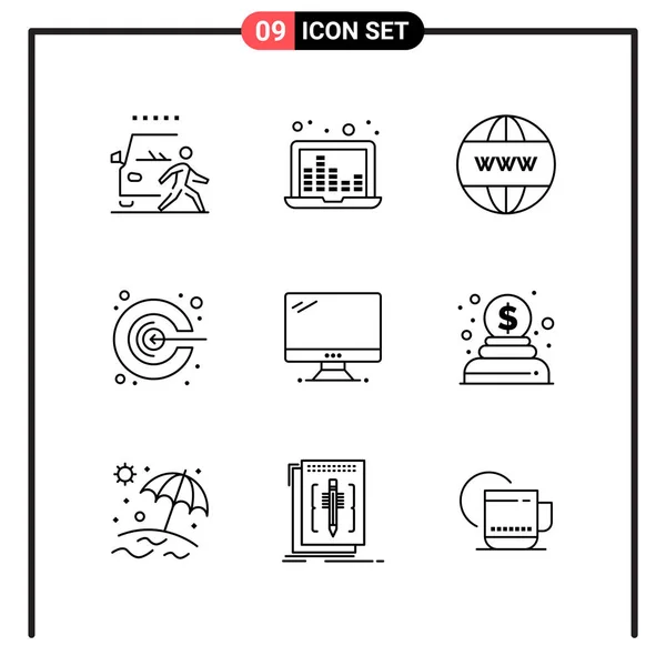 Set de 25 iconos de negocio universales Vector — Vector de stock