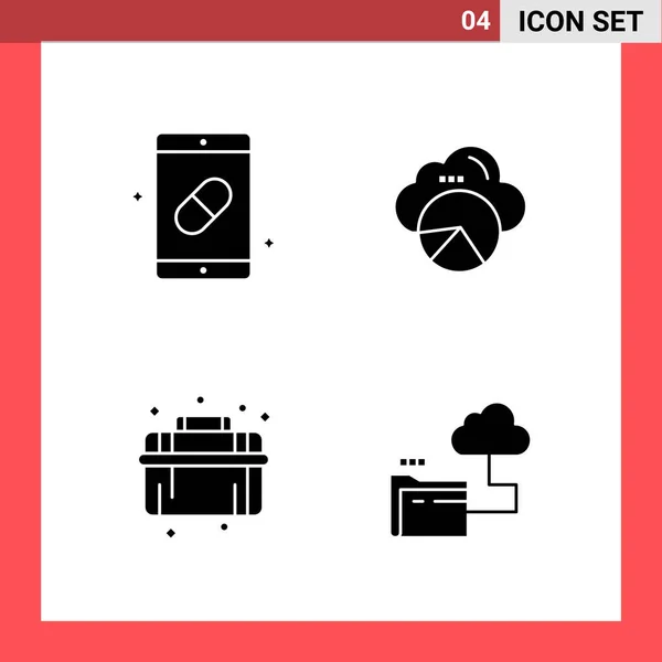 Conjunto Iconos Creativos Universales Simplemente Vector Ilustraciones Para Aplicaciones Web — Vector de stock