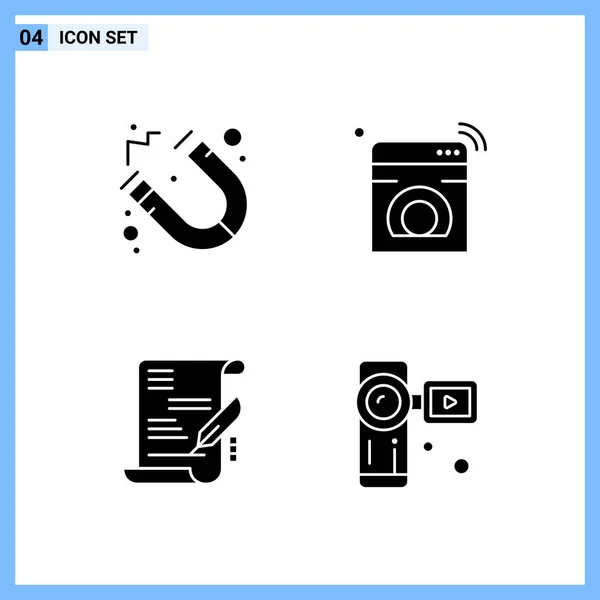 Set Universal Creative Icons Simply Vector Illustrations Web Mobile Apps — Stock Vector