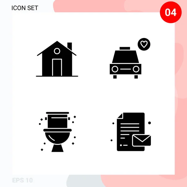 Set Universal Creative Icons Simply Vector Illustrations Web Mobile Apps — Stock Vector