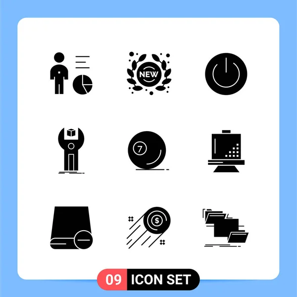 Conjunto Iconos Creativos Universales Simplemente Vector Ilustraciones Para Aplicaciones Web — Archivo Imágenes Vectoriales