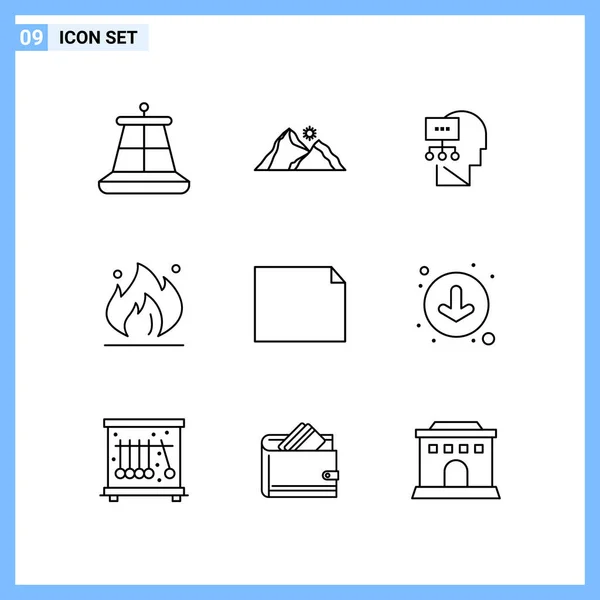 Sett med 25 Universal Business Icons vektor – stockvektor