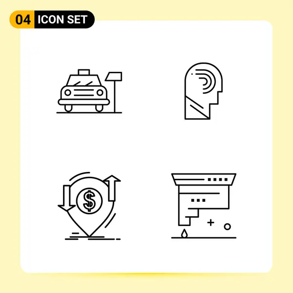 Set Universal Creative Icons Simply Vector Illustrations Web Mobile Apps — Stock Vector