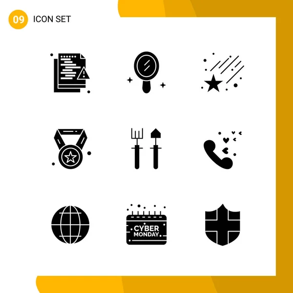 Conjunto Iconos Creativos Universales Simplemente Vector Ilustraciones Para Aplicaciones Web — Vector de stock