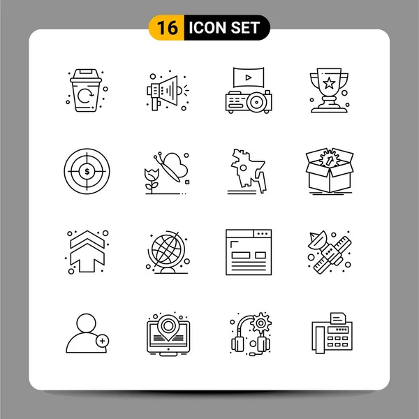 Vector Illustration Seo Modern Line Icons — Stock Vector