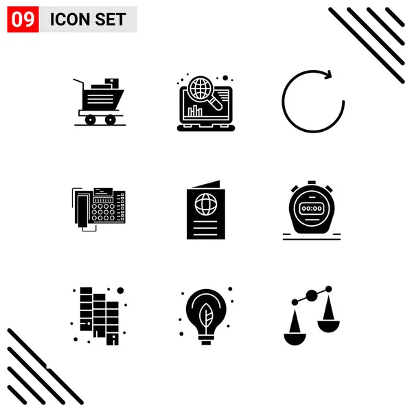 Conjunto Iconos Creativos Universales Simplemente Vector Ilustraciones Para Aplicaciones Web — Vector de stock