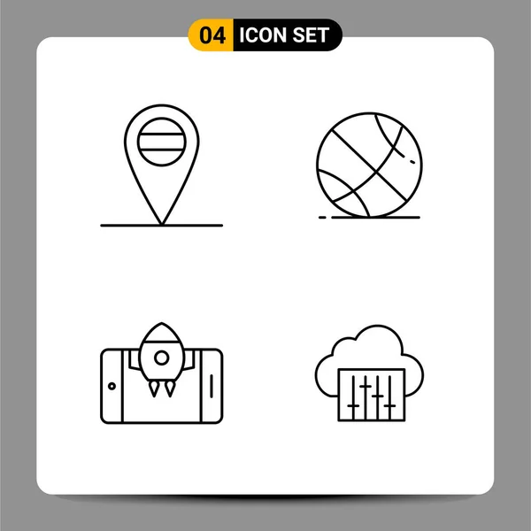 Set de 25 iconos de negocio universales Vector — Vector de stock