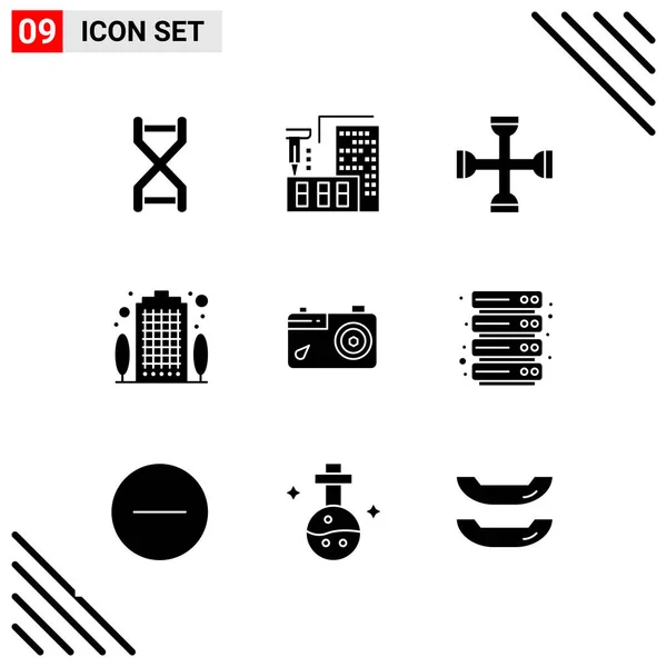 Conjunto Iconos Creativos Universales Simplemente Vector Ilustraciones Para Aplicaciones Web — Vector de stock