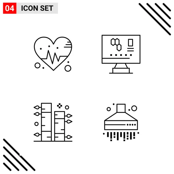 Set Dari Ikon Kreatif Universal Cukup Ilustrasi Vektor Untuk Aplikasi - Stok Vektor