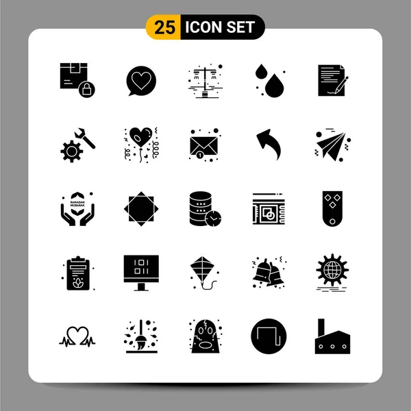 Conjunto Iconos Creativos Universales Simplemente Vector Ilustraciones Para Aplicaciones Web — Vector de stock