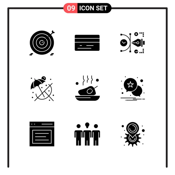 Conjunto Iconos Creativos Universales Simplemente Vector Ilustraciones Para Aplicaciones Web — Archivo Imágenes Vectoriales