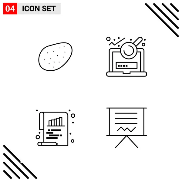 Set Universal Creative Icons Simply Vector Illustrations Web Mobile Apps — Stock Vector