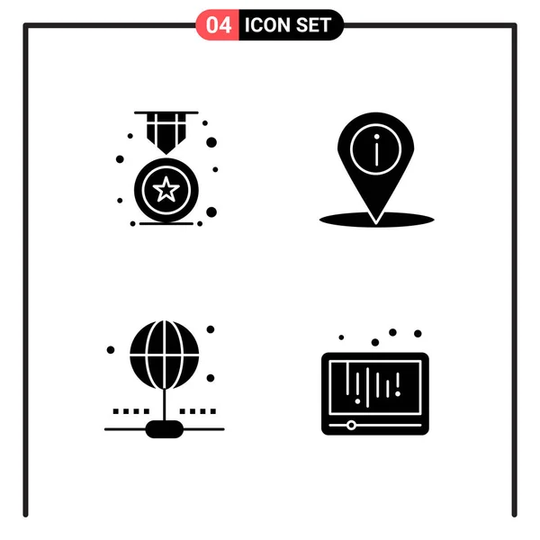 Conjunto Iconos Creativos Universales Simplemente Vector Ilustraciones Para Aplicaciones Web — Vector de stock