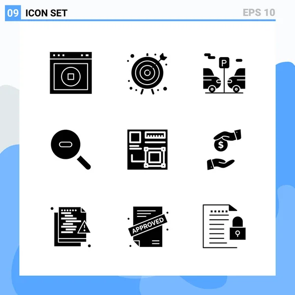 Set Universal Creative Icons Simply Vector Illustrations Web Mobile Apps — Stock Vector