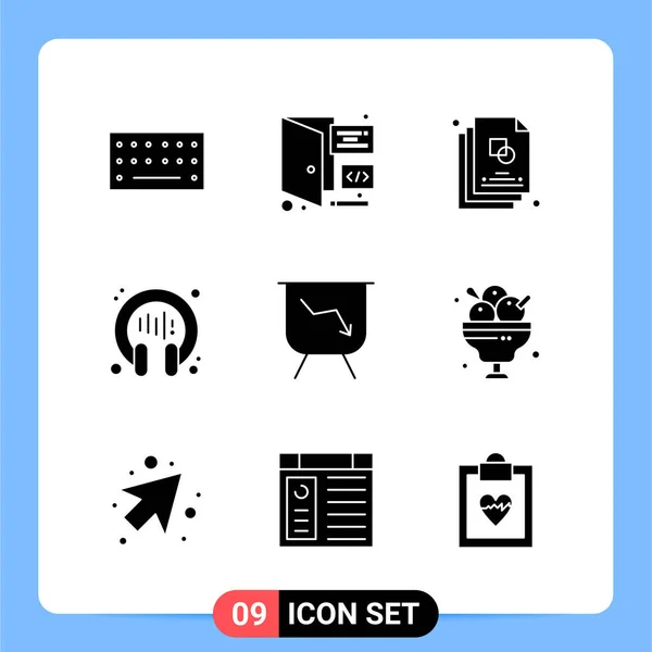 Conjunto Iconos Creativos Universales Simplemente Vector Ilustraciones Para Aplicaciones Web — Vector de stock