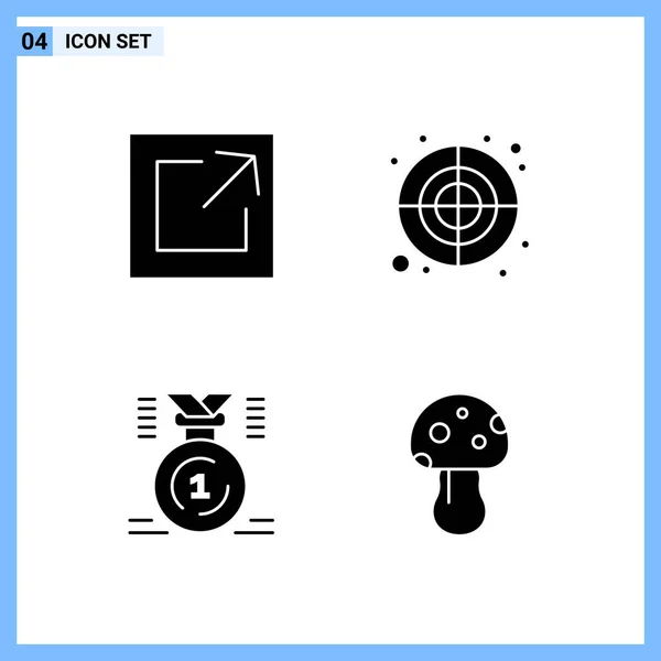 Conjunto Iconos Creativos Universales Simplemente Vector Ilustraciones Para Aplicaciones Web — Vector de stock