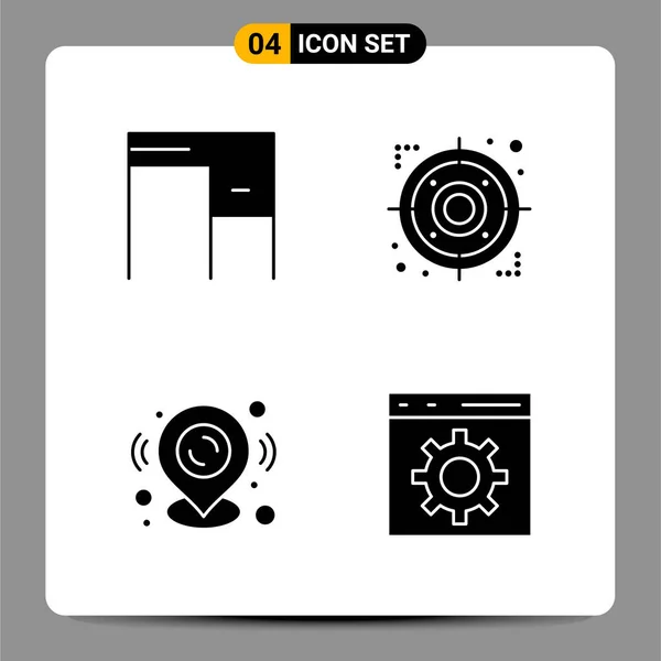 Set Universal Creative Icons Simply Vector Illustrations Web Mobile Apps — Stock Vector