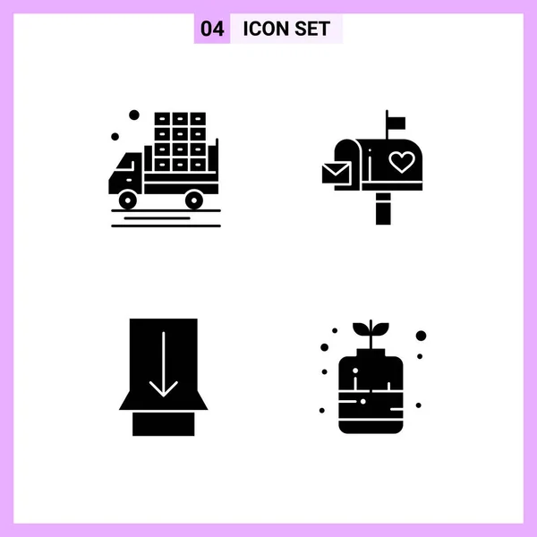 Conjunto Iconos Creativos Universales Simplemente Vector Ilustraciones Para Aplicaciones Web — Archivo Imágenes Vectoriales