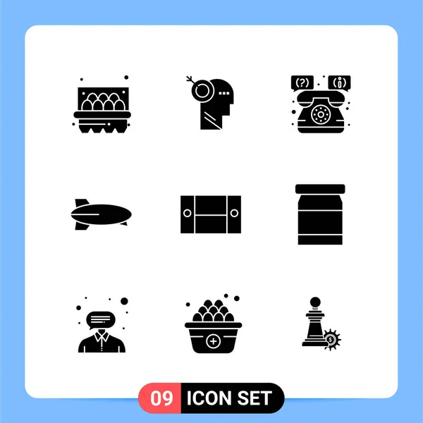 Set Universele Creatieve Iconen Vectorillustratie — Stockvector