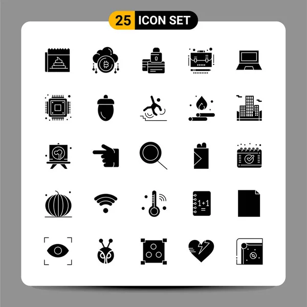 Conjunto Iconos Creativos Universales Simplemente Vector Ilustraciones Para Aplicaciones Web — Vector de stock