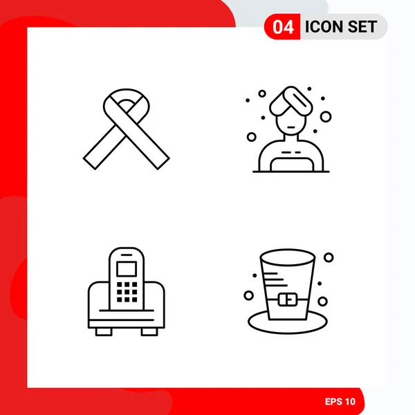 Conjunto Iconos Creativos Universales Simplemente Vector Ilustraciones Para Aplicaciones Web — Vector de stock