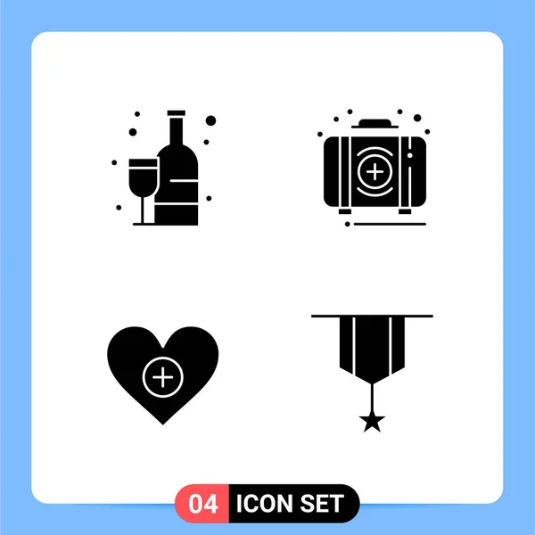 Iconos Creativos Conjunto Diseño Sobre Fondo Blanco — Vector de stock