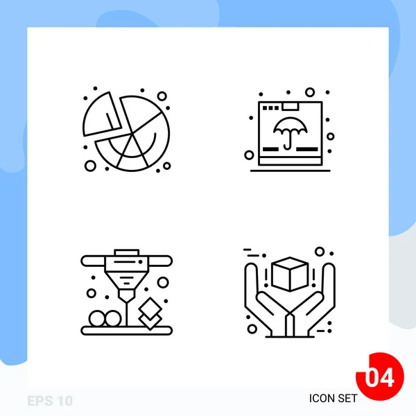 Set de 25 iconos de negocio universales Vector — Vector de stock