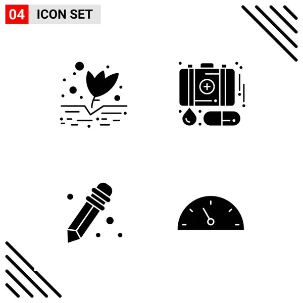 Conjunto Iconos Creativos Universales Simplemente Vector Ilustraciones Para Aplicaciones Web — Archivo Imágenes Vectoriales