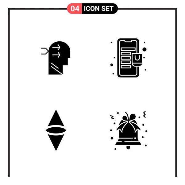 Conjunto Iconos Creativos Universales Simplemente Vector Ilustraciones Para Aplicaciones Web — Vector de stock