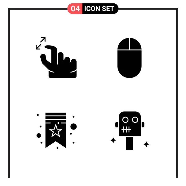 Conjunto Iconos Creativos Universales Simplemente Vector Ilustraciones Para Aplicaciones Web — Archivo Imágenes Vectoriales