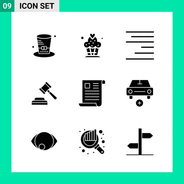 Conjunto Iconos Creativos Universales Simplemente Vector Ilustraciones Para Aplicaciones Web — Vector de stock