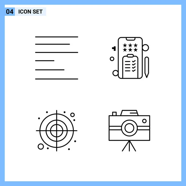 Set Universal Creative Icons Vector Illustration – Stock-vektor