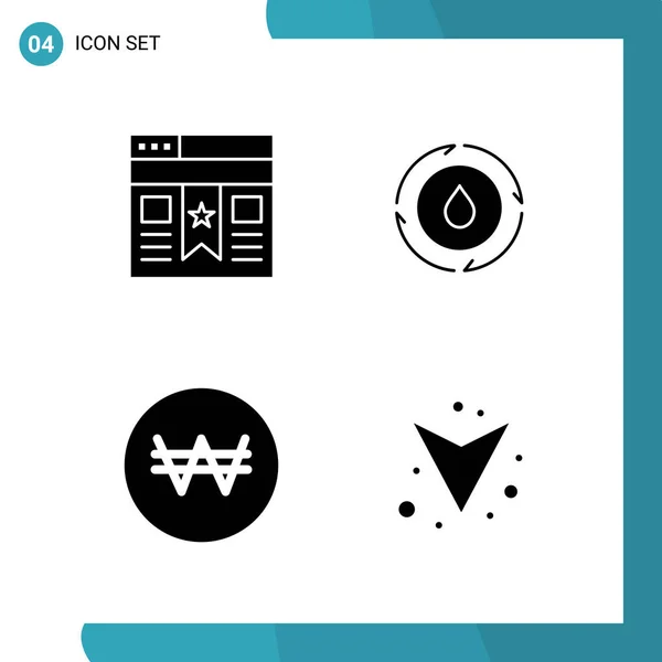 Conjunto Iconos Creativos Universales Simplemente Vector Ilustraciones Para Aplicaciones Web — Vector de stock