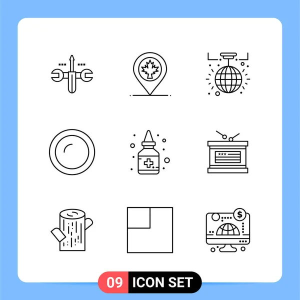 Conjunto Iconos Creativos Universales Simplemente Vector Ilustraciones Para Aplicaciones Web — Vector de stock