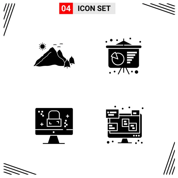 Conjunto de 16 iconos universales Vector de negocios — Archivo Imágenes Vectoriales