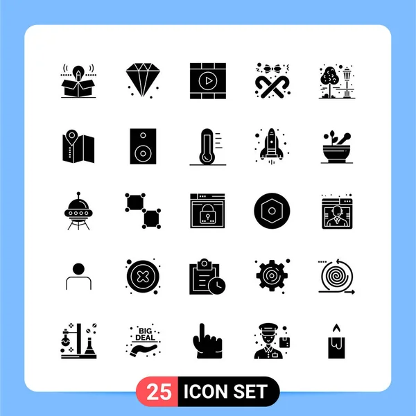 Set de 25 iconos de negocio universales Vector — Vector de stock