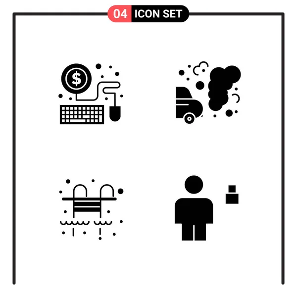 Conjunto Iconos Creativos Universales Simplemente Vector Ilustraciones Para Aplicaciones Web — Vector de stock