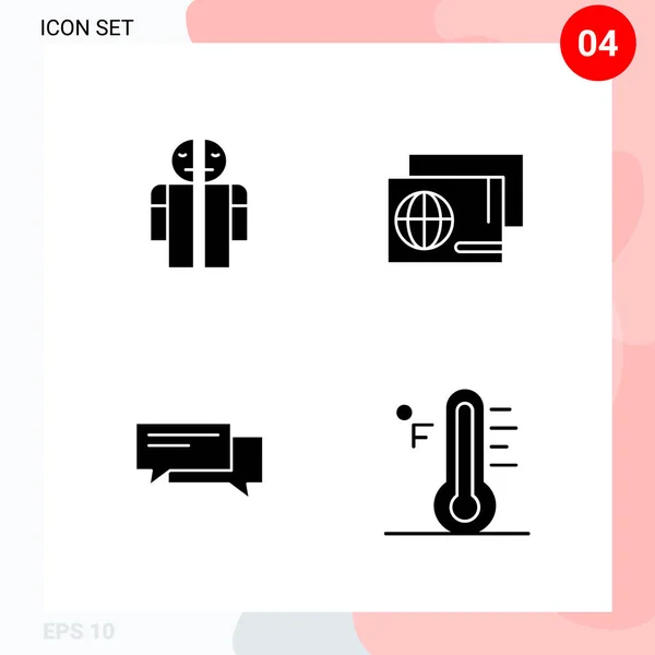 Set Universal Creative Icons Simply Vector Illustrations Web Mobile Apps — Stock Vector