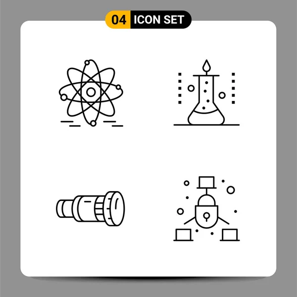 Conjunto Iconos Creativos Universales Simplemente Vector Ilustraciones Para Aplicaciones Web — Vector de stock